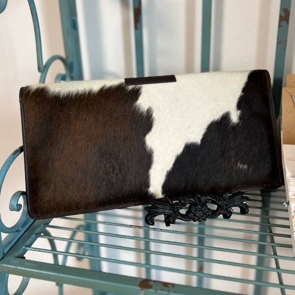 New Brown Gorgeous embossed leather cowhide jewelry case holder travel Organizer - Picture 4 of 4